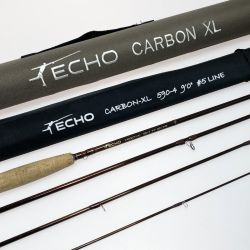 §§ ECHO カーボンXL 590-4 #5 フライロッド ケース付 程度B Bランク