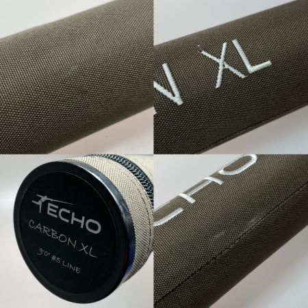  ECHO カーボンXL 590-4 #5 フライロッド ケース付 程度B