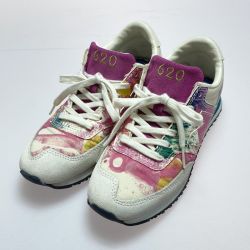 §§ NEW BALANCE ニュー・バランス キャンバススニーカー SIZE 23cm 程度B ピンク Bランク