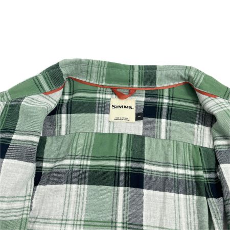 SIMMS フィッシングウェア フィッシングシャツ 長袖フランネルシャツ SIZE US M チェック柄