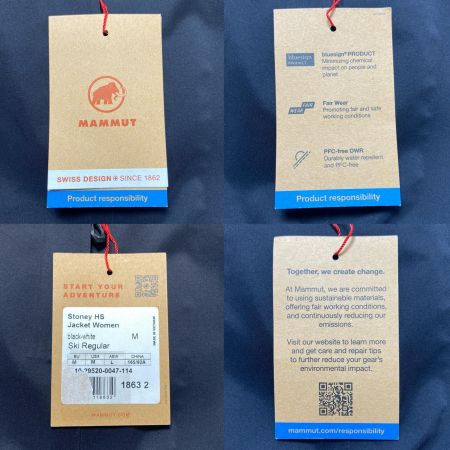  MAMMUT マムート スノーボードウェア(ジャケット) SIZE M 程度A ｽﾄｰﾆｰHS ブラック