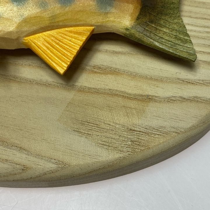 山女魚 ヤマメ 木彫り 壁掛け 渓流魚 川魚 - 中古釣り・フィッシング