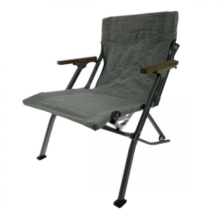  snowpeak スノーピーク 65周年限定ローチェアショートメランジグレー LV-09 アウトドアチェア 程度A