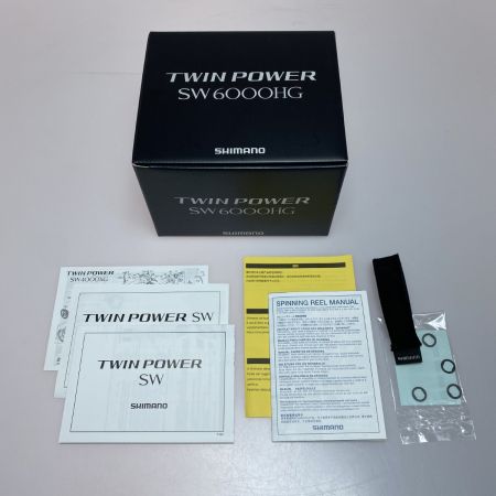  SHIMANO シマノ 21ツインパワーSW 6000HG 04225 スピニングリール 程度BC ボディ傷有