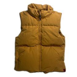 §§ Fin-ch ダウンベスト マスタード SIZE M マスタード Cランク