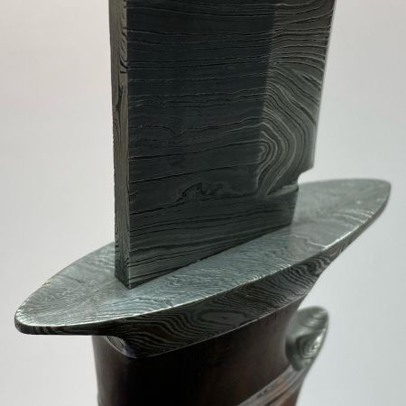  KNIFE KING ダマスカス鋼 サバイバルナイフ 程度B