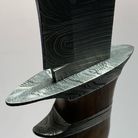  KNIFE KING ダマスカス鋼 サバイバルナイフ 程度B