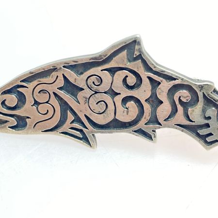  M-AIRE Mアイレ シルバーピンバッチ 程度B