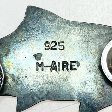  M-AIRE Mアイレ シルバーピンバッチ 程度B