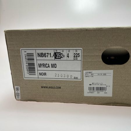  AIGLE エーグル ミリカ ラバーブーツ  SIZE 22.5cm 程度B レディース レインシューズ ブラック