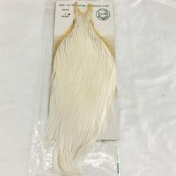 フライマテリアル　ハックルケープ　コックネック　METZ ＃1　クリーム Bランク