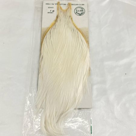 フライマテリアル　ハックルケープ　コックネック　METZ ＃1　クリーム