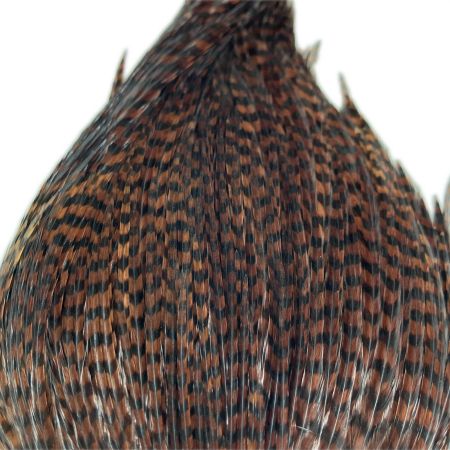 フライマテリアル　ハックルケープ　コックネック　グリズリーブラウン