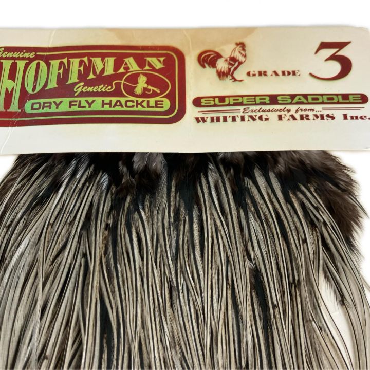 フライマテリアル　ハックル　マラブー hoffman B フライマテリアル HOFFMAN ホフマン SUPER SADDLE コックサドル GRADE