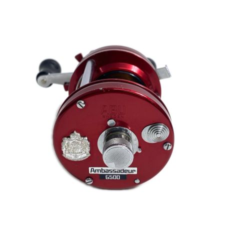  Abu Garcia アブガルシア ベイトリール アンバサダー6500 程度B RED 本体のみ 790201