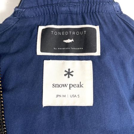  snowpeak × TONEDTROUT フィールドフィッシングベスト JPN Mサイズ TT2020SNP-VT02 ネイビー