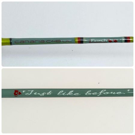  Fin-ch カナリアC48UL オリーブグレイ 本体のみ 程度B ルアーロッド