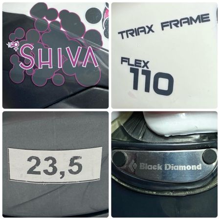  Black Diamond ブラックダイアモンド スキーブーツ SIZE 23.5cm SHIVA ホワイト×グレー