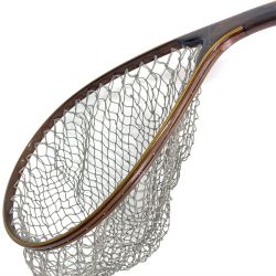 §§ KA handcraft ランディングネット カーブ ブラウン 全長48cm 程度B  Bランク