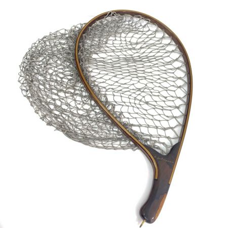  KA handcraft ランディングネット カーブ ブラウン 全長48cm 程度B 
