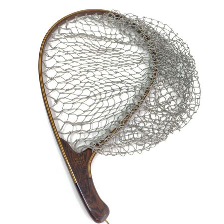  KA handcraft ランディングネット カーブ ブラウン 全長48cm 程度B 