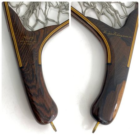  KA handcraft ランディングネット カーブ ブラウン 全長48cm 程度B 