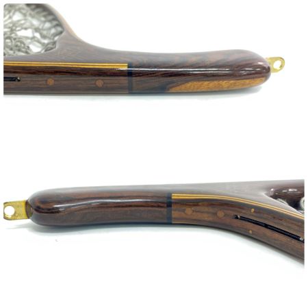  KA handcraft ランディングネット カーブ ブラウン 全長48cm 程度B 