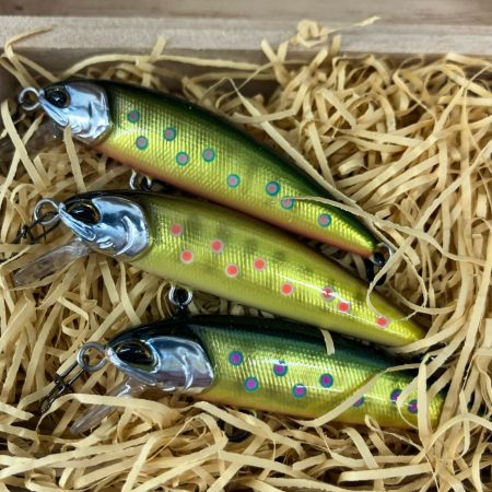 metolo trout 釣り用品 ルアー ミノー mt:ii 然別 3点セット 箱入