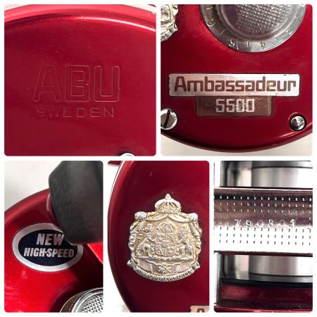  ABU ベイトリール Ambassador5500 チェリーレッド 本体のみ 790801