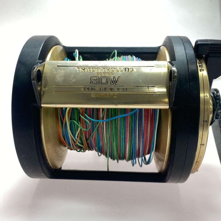 SHIMANO シマノ トライトン トローリング80W 両軸リール 程度C - 中古