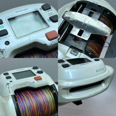  SHIMANO シマノ 02電動丸4000R RG184 電動リール 程度C 電源コード付 巻上音有