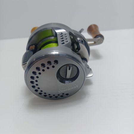 SHIMANO シマノ ベイトリール  17カルカッタ コンクエストBFS HG-L 小傷有・ハンドルノブカスタム 程度B 箱・純正ハンドル付属 03676