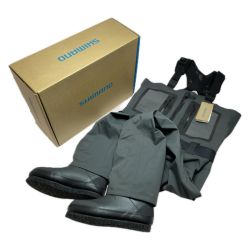 §§ SHIMANO シマノ ドライシールド+4 ストレッチウェーダー カットフェルトピン size M FF-001V ウェーダー 程度A Aランク