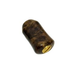 わたらせ樹脂工房 ハンドメイド ウッド ハンドルノブ ブラウン Aランク
