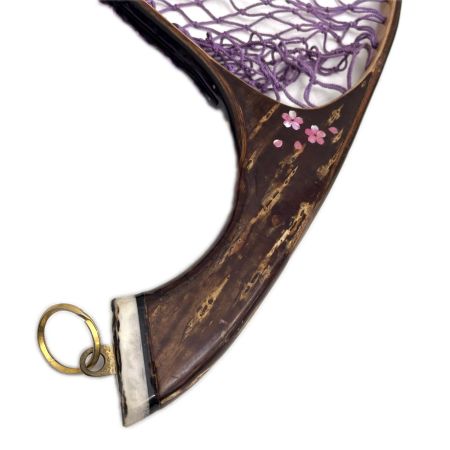  I's wood works ハンドメイド 渓流ランディングネット スタッグ・螺鈿カスタム仕様 全長41cm