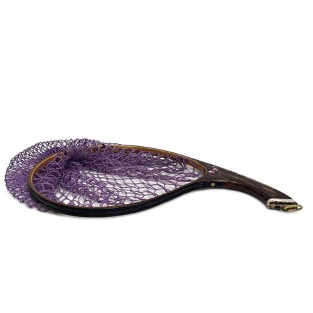  I's wood works ハンドメイド 渓流ランディングネット スタッグ・螺鈿カスタム仕様 全長41cm