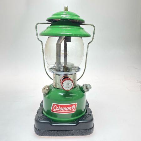  Coleman コールマン ガソリンランタン サビ有 程度BC アマガエルカラ-・ケース付 200B