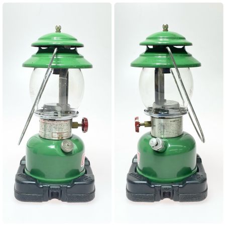  Coleman コールマン ガソリンランタン サビ有 程度BC アマガエルカラ-・ケース付 200B