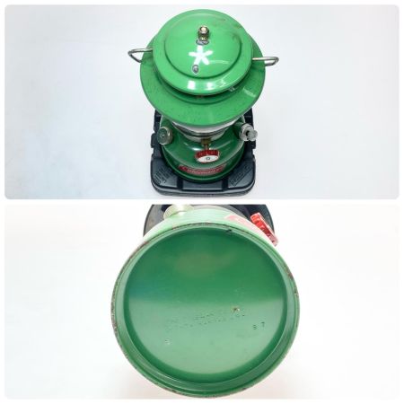  Coleman コールマン ガソリンランタン サビ有 程度BC アマガエルカラ-・ケース付 200B