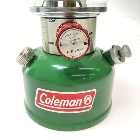  Coleman コールマン ガソリンランタン サビ有 程度BC アマガエルカラ-・ケース付 200B