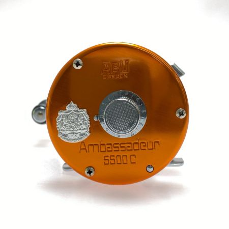  Abu Garcia アブガルシア アンバサダー 5500C サンセットオレンジZPIチューン ベイトリール 程度A 箱付