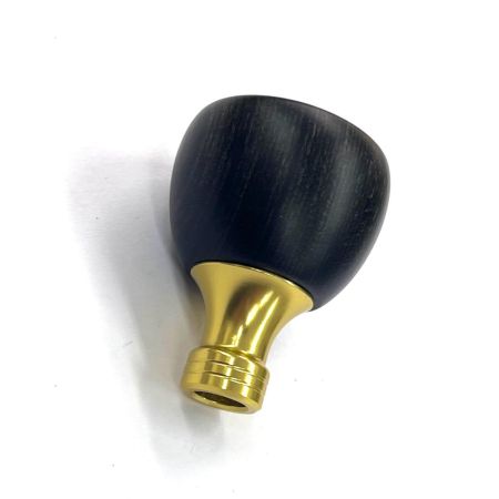 STUDIO OCEAN MARK スタジオオーシャンマーク ハンドルノブ  HN AC30/S ブラウンウッド x ピュアゴールド