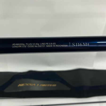 SHIMANO シマノ 釣り用品 ルアーロッド 23ネッサリミテッド S116M+ 332721 ネイビー 袋付