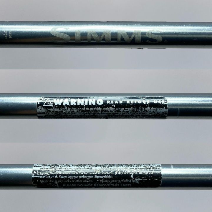 SIMMS ウェーディングスタッフ アルミ 程度BC - 中古釣り