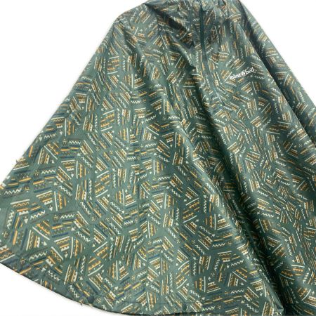  mont･bell モンベル プリント トレッキング レインポンチョ SIZE L ダークグリーン 1128668