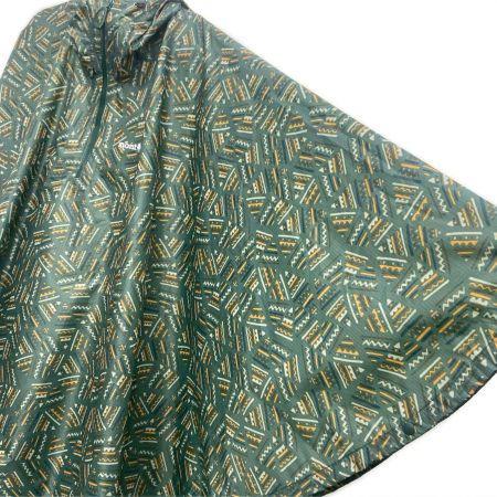  mont･bell モンベル プリント トレッキング レインポンチョ SIZE L ダークグリーン 1128668