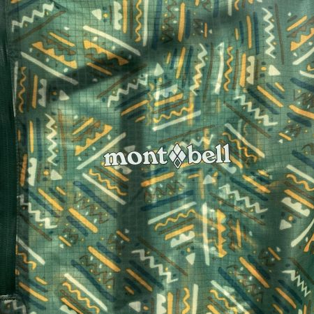  mont･bell モンベル プリント トレッキング レインポンチョ SIZE L ダークグリーン 1128668