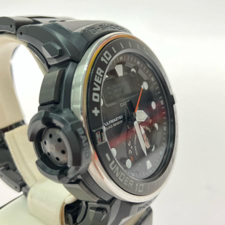  CASIO カシオ メンズ腕時計 電波ソーラー G-SHOCK マスターオブG ガルフマスター  GWN-Q1000MCA-1BJF ブラック