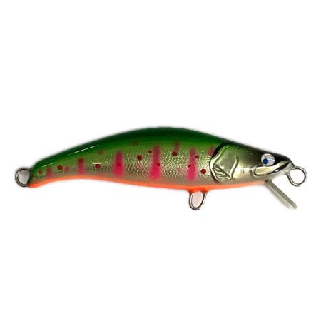 麗's Lure Craft ルアー ハンドメイドミノー 55mm フラット neo 箱付 グリーンチャートアマゴ
