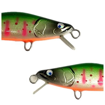 麗's Lure Craft ルアー ハンドメイドミノー 55mm フラット neo 箱付 グリーンチャートアマゴ